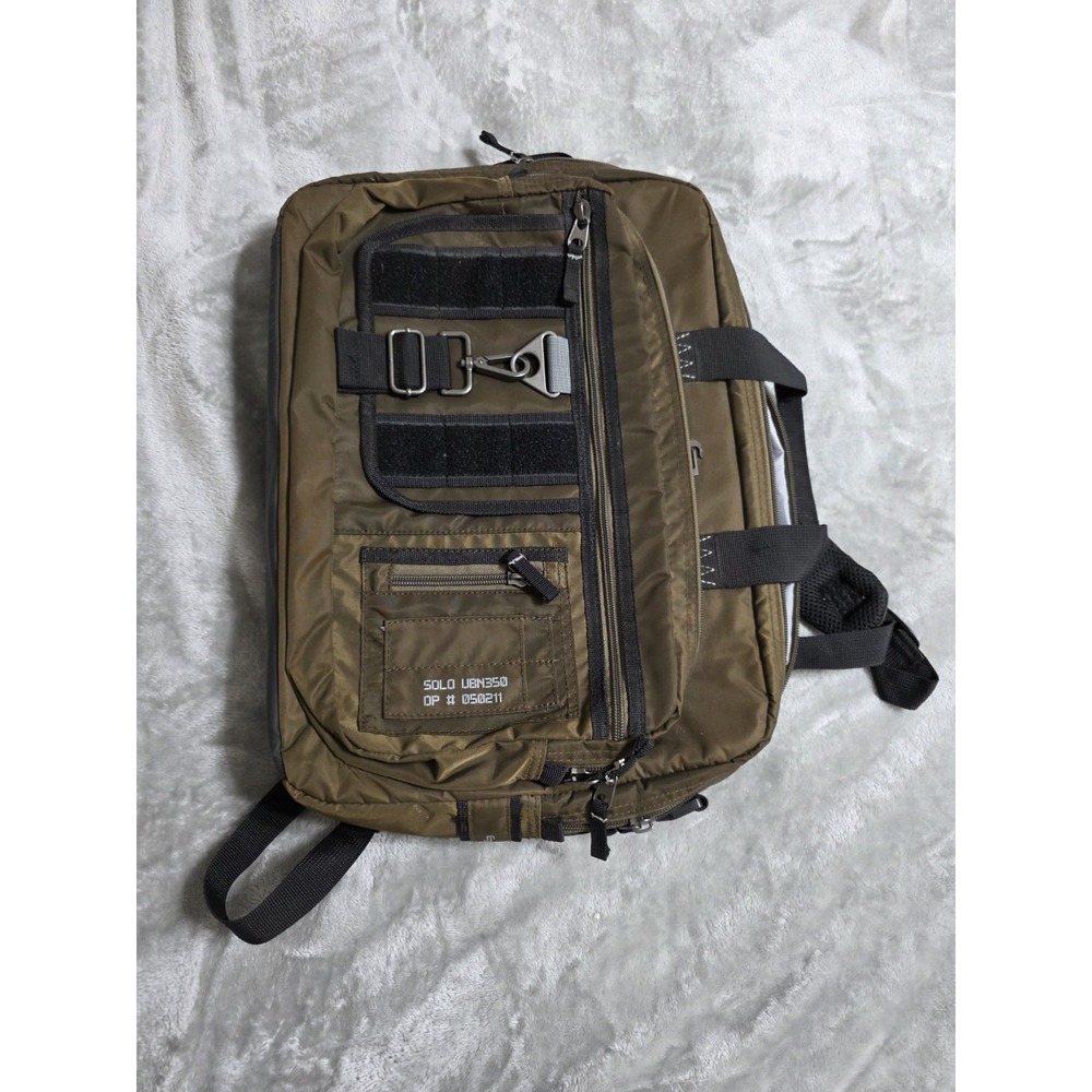 Solo New York Urban Convertible Briefcase Backpack Olive Green UBN310-15